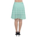 Mint Triangle shape pattern Chiffon Wrap Front Skirt View2