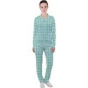 Mint Triangle shape pattern Casual Jacket and Pants Set View1