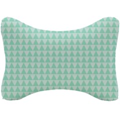 Mint Triangle Shape Pattern Seat Head Rest Cushion by picsaspassion