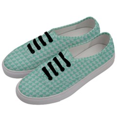 Mint Triangle Shape Pattern Men s Classic Low Top Sneakers by picsaspassion