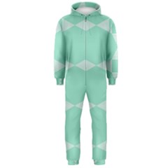 Mint Star Pattern Hooded Jumpsuit (men)  by picsaspassion