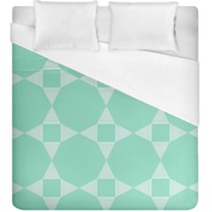 Mint Star Pattern Duvet Cover (king Size) by picsaspassion