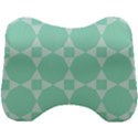 Mint Star pattern Head Support Cushion View1