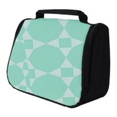 Mint Star Pattern Full Print Travel Pouch (small)