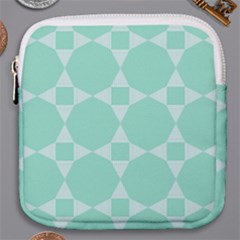 Mint Star Pattern Mini Square Pouch