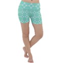 Mint Star pattern Lightweight Velour Yoga Shorts View1