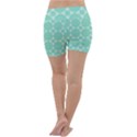 Mint Star pattern Lightweight Velour Yoga Shorts View4