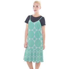 Mint Star Pattern Camis Fishtail Dress