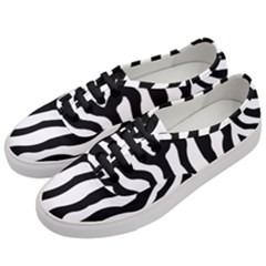 Zebra Horse Pattern Black And White Women s Classic Low Top Sneakers by picsaspassion