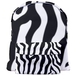 Zebra Horse Pattern Black And White Giant Full Print Backpack by picsaspassion