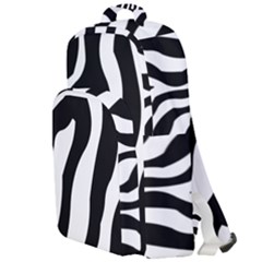 Zebra Horse Pattern Black And White Double Compartment Backpack by picsaspassion