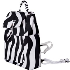 Zebra Horse Pattern Black And White Buckle Everyday Backpack