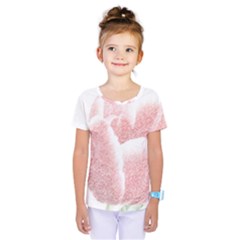 Tulip Red And White Pen Drawing Kids  One Piece Tee