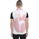 Tulip red and white pen drawing Men s Puffer Vest View2