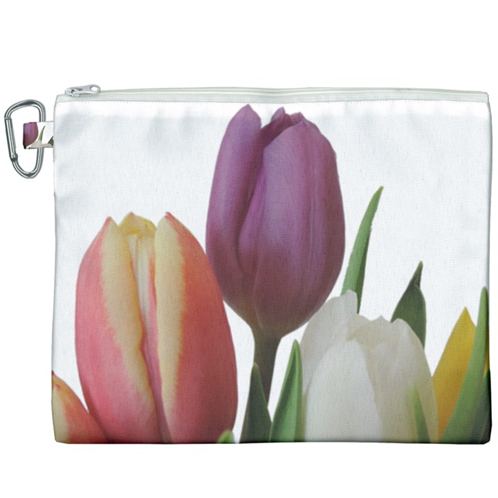 Tulips bouquet Canvas Cosmetic Bag (XXXL)