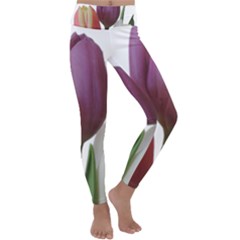 Tulips Bouquet Kids  Lightweight Velour Classic Yoga Leggings