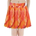 Red Tulip, watercolor art Pleated Mini Skirt View1