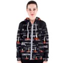 Candles Christmas Advent Light Women s Zipper Hoodie View1