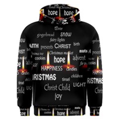 Candles Christmas Advent Light Men s Overhead Hoodie