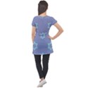 Star Christmas Night Seamlessly Puff Sleeve Tunic Top View2