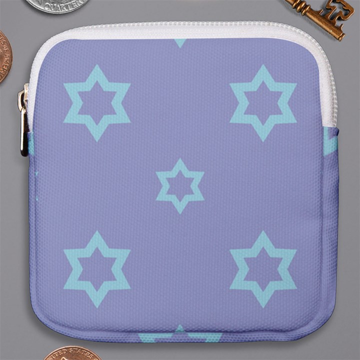 Star Christmas Night Seamlessly Mini Square Pouch