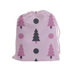 Christmas Trees Tree Fir Den Drawstring Pouch (xl) by Wegoenart