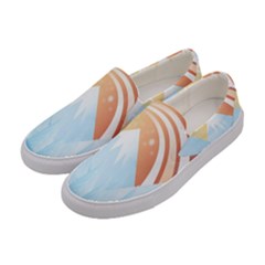 Winter Landscape Star Mountains Women s Canvas Slip Ons by Wegoenart