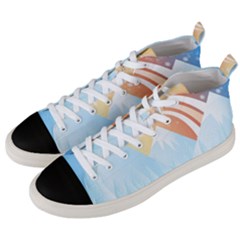 Winter Landscape Star Mountains Men s Mid-top Canvas Sneakers by Wegoenart