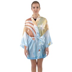 Winter Landscape Star Mountains Long Sleeve Kimono Robe by Wegoenart