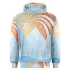 Winter Landscape Star Mountains Men s Overhead Hoodie by Wegoenart