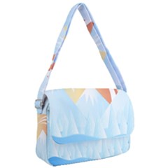 Winter Landscape Star Mountains Courier Bag