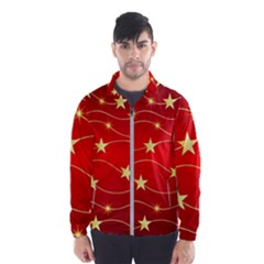 Background Christmas Decoration Windbreaker (men) by Wegoenart