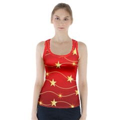 Background Christmas Decoration Racer Back Sports Top