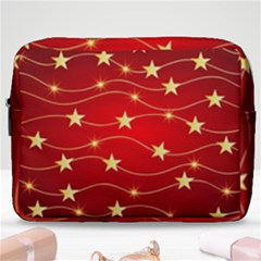 Background Christmas Decoration Make Up Pouch (large)