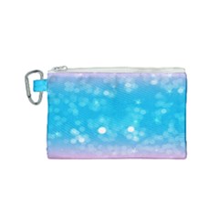 Background Abstract Christmas Snow Canvas Cosmetic Bag (small) by Wegoenart