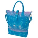 Background Abstract Christmas Snow Buckle Top Tote Bag View1