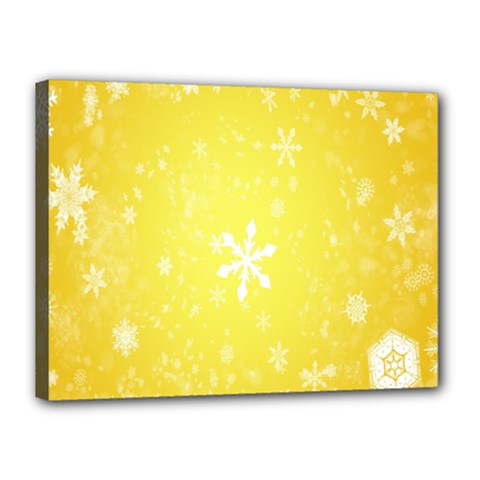 Snowflakes The Background Snow Canvas 16  X 12  (stretched) by Wegoenart