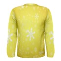 Snowflakes The Background Snow Men s Long Sleeve Tee View2