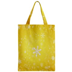 Snowflakes The Background Snow Zipper Classic Tote Bag by Wegoenart