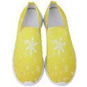 Snowflakes The Background Snow Men s Slip On Sneakers View1