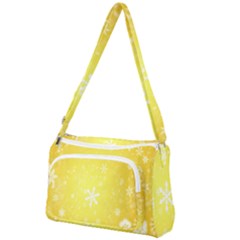 Snowflakes The Background Snow Front Pocket Crossbody Bag