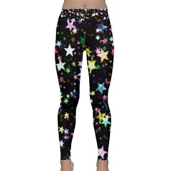 Wallpaper Star Advent Christmas Classic Yoga Leggings by Wegoenart