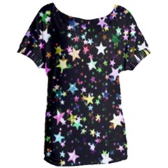 Wallpaper Star Advent Christmas Women s Oversized Tee by Wegoenart