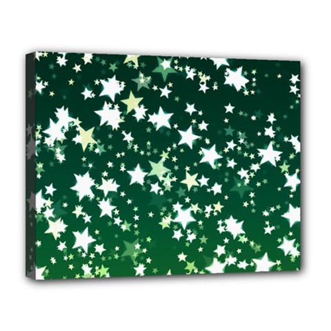 Christmas Star Advent Background Canvas 14  X 11  (stretched) by Wegoenart