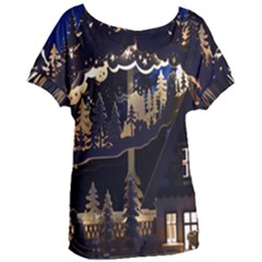 Christmas Advent Candle Arches Women s Oversized Tee