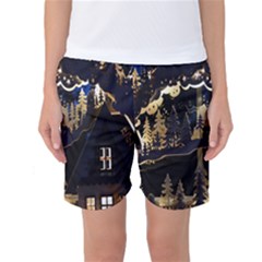 Christmas Advent Candle Arches Women s Basketball Shorts