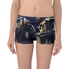 Christmas Advent Candle Arches Reversible Boyleg Bikini Bottoms