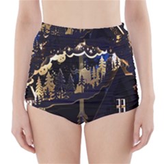 Christmas Advent Candle Arches High-Waisted Bikini Bottoms