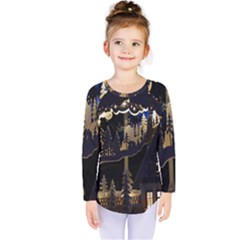 Christmas Advent Candle Arches Kids  Long Sleeve Tee