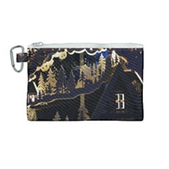 Christmas Advent Candle Arches Canvas Cosmetic Bag (Medium)